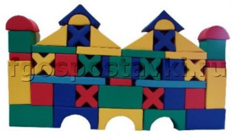 Мягкий модуль-конструктор "Замок" (46 элементов) - fgospostavki.ru - Киров