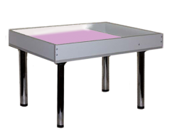 Световой столик для рисования песком напольный 80х60 сантиметров мультиколор с кармашком для песка - fgospostavki.ru - Киров