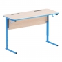 Стол ученический двухместный с наклоном столешницы (0-24°) на прямоугольной трубе - fgospostavki.ru - Киров